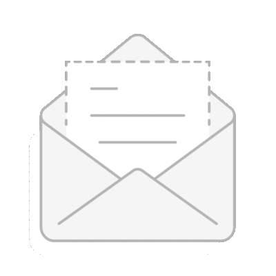 Ikona koperty z listem w środku - kontakt